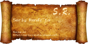 Serly Renáta névjegykártya