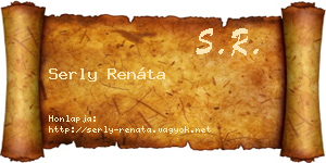 Serly Renáta névjegykártya