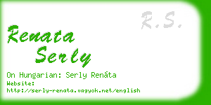 renata serly business card